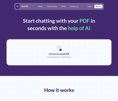 ChatPDF官网 – AI与PDF文档互动