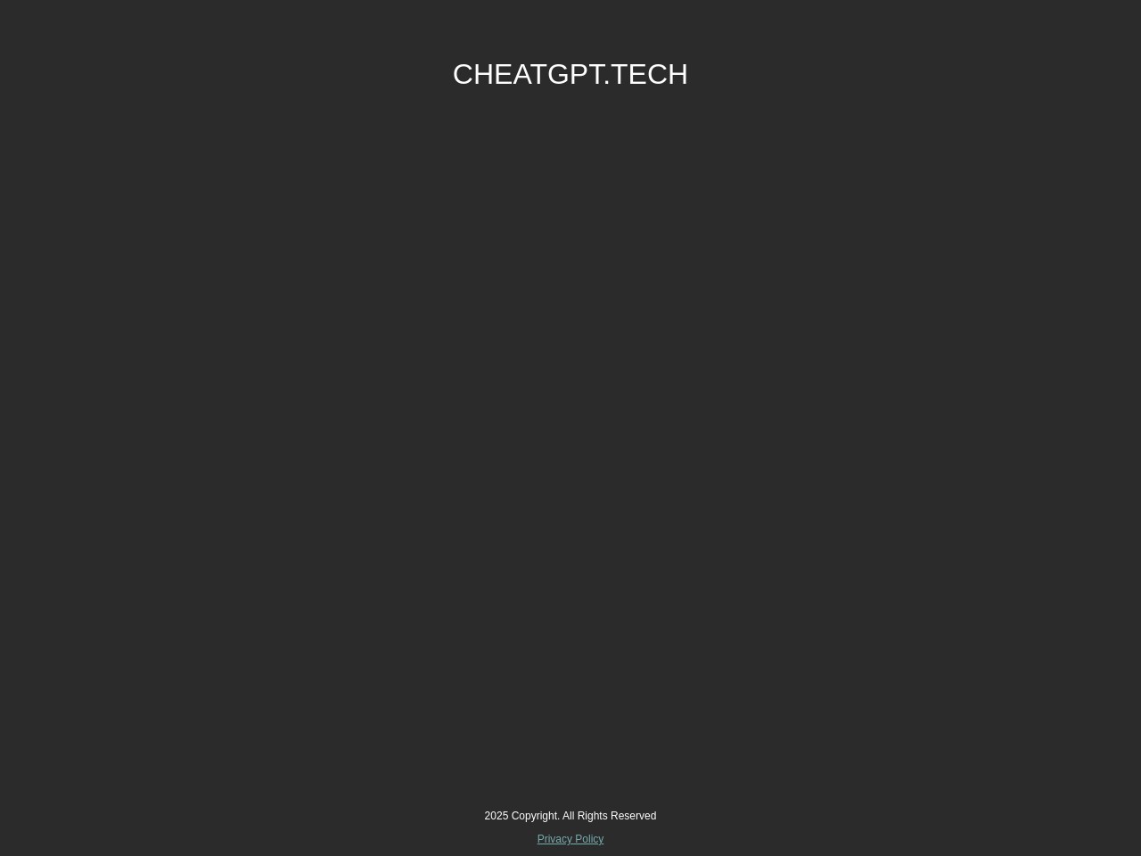 CheatGpt官网 – 去除AI检测的内容生成工具