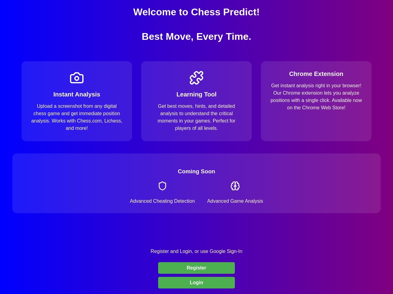 Chess Predict官网 – 上传棋局截图获取最佳走法与分析
