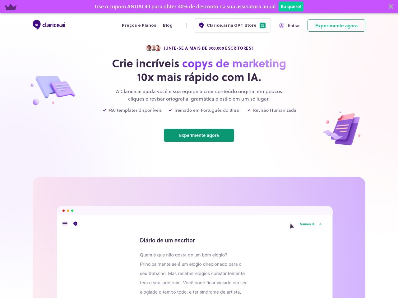 Clarice.ai官网 – 为写作者提供的人工智能工具