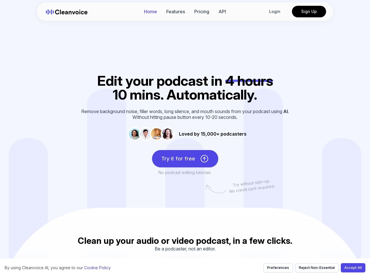 Cleanvoice AI-智能音频处理工具，提升录音质量