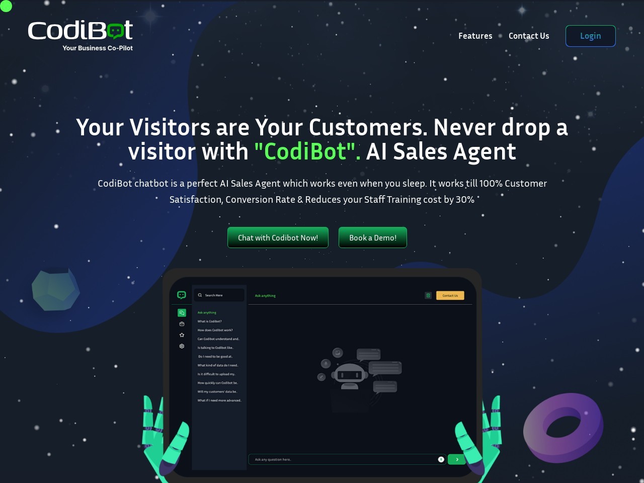 CodiBot官网 – 创新的AI聊天机器人解决方案