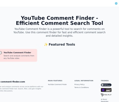 YouTube Comment Finder