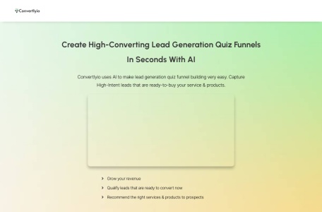 Convertlyio官网 – 快速生成潜在客户问卷工具