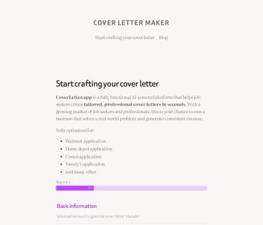 coverletter.app官网 – 智能化求职信生成平台