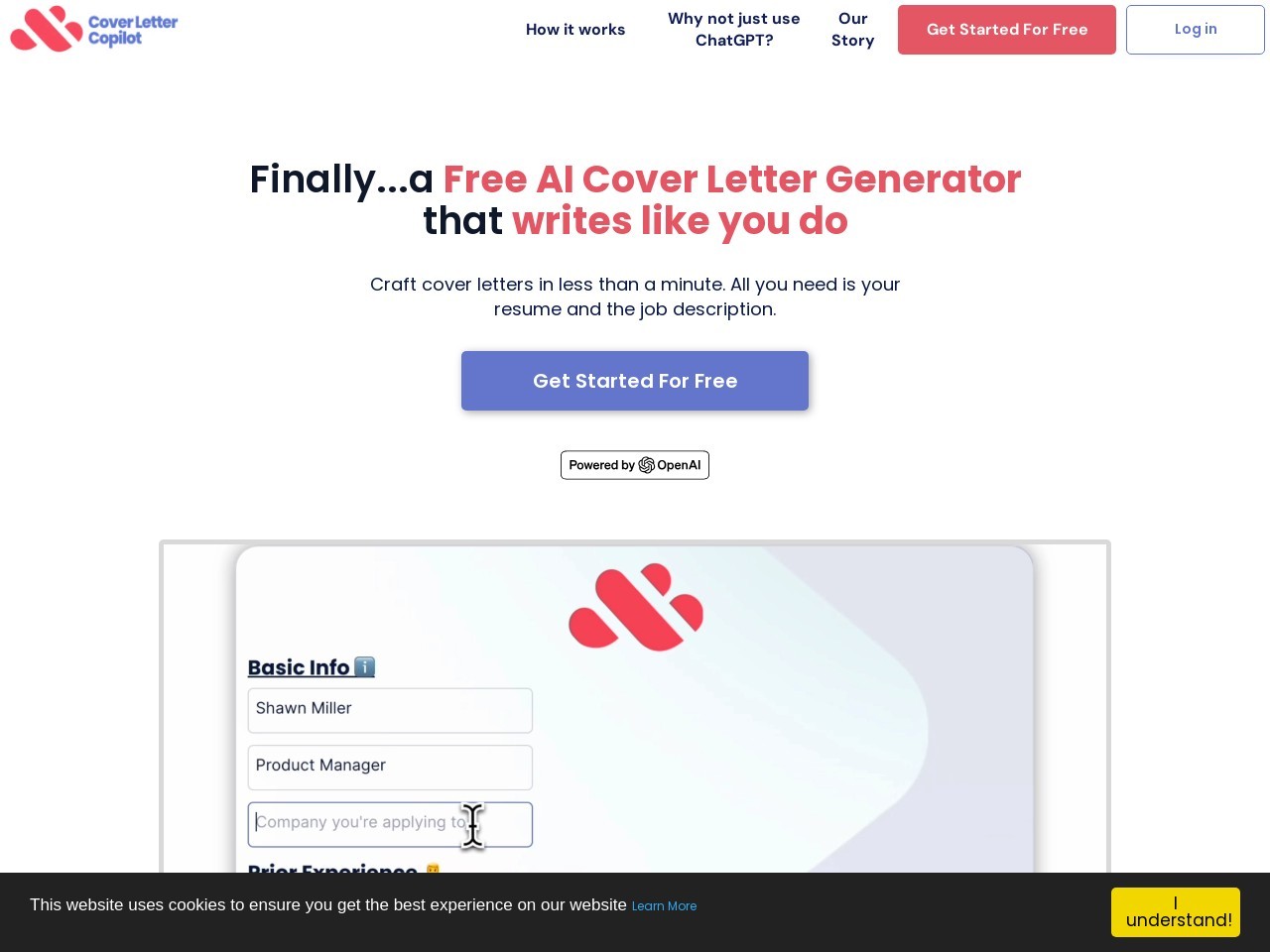 Cover Letter Copilot官网 – 快速生成求职信的工具