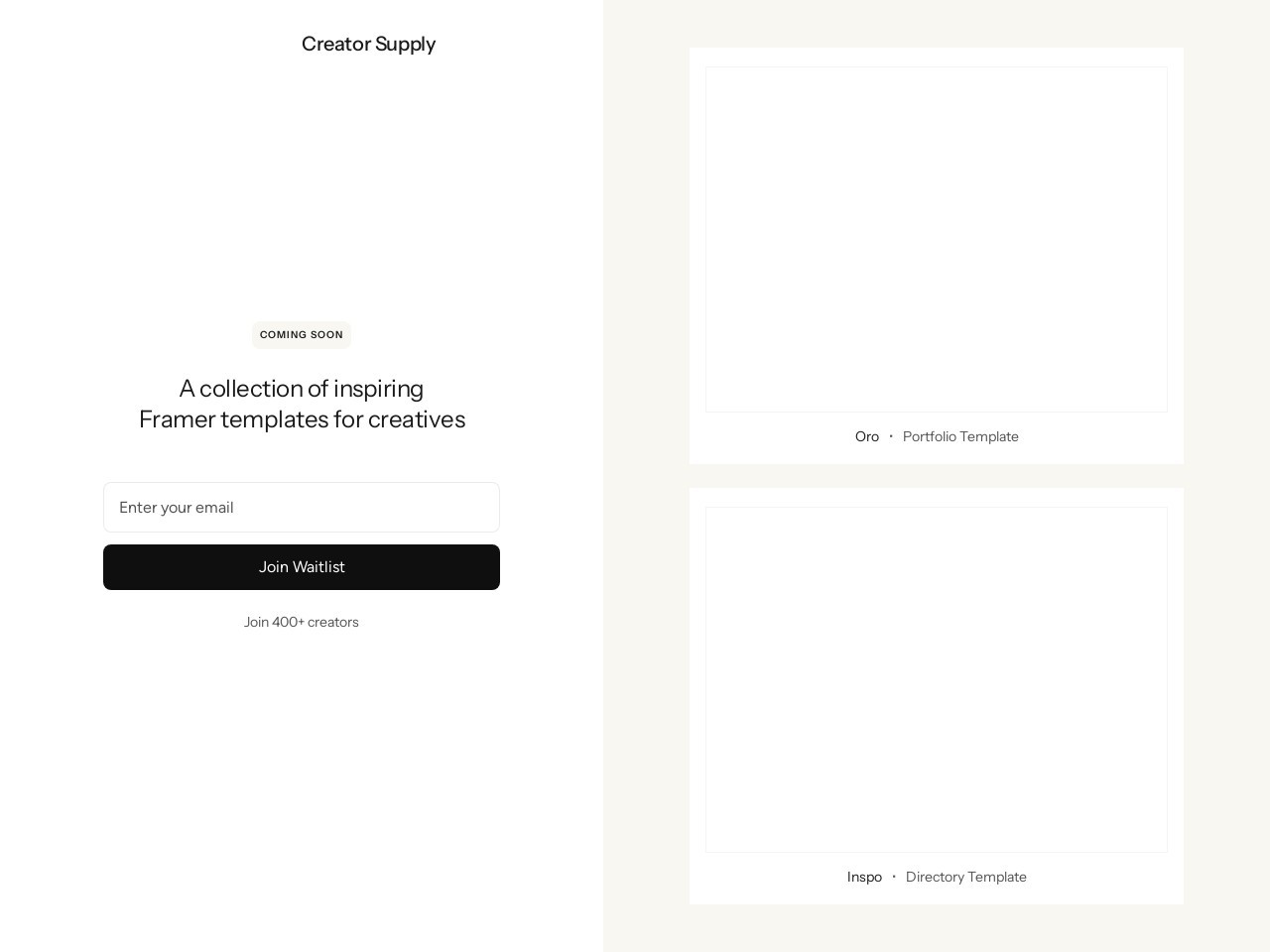 Creator Supply官网 – 为创作者提供精选工具与资源