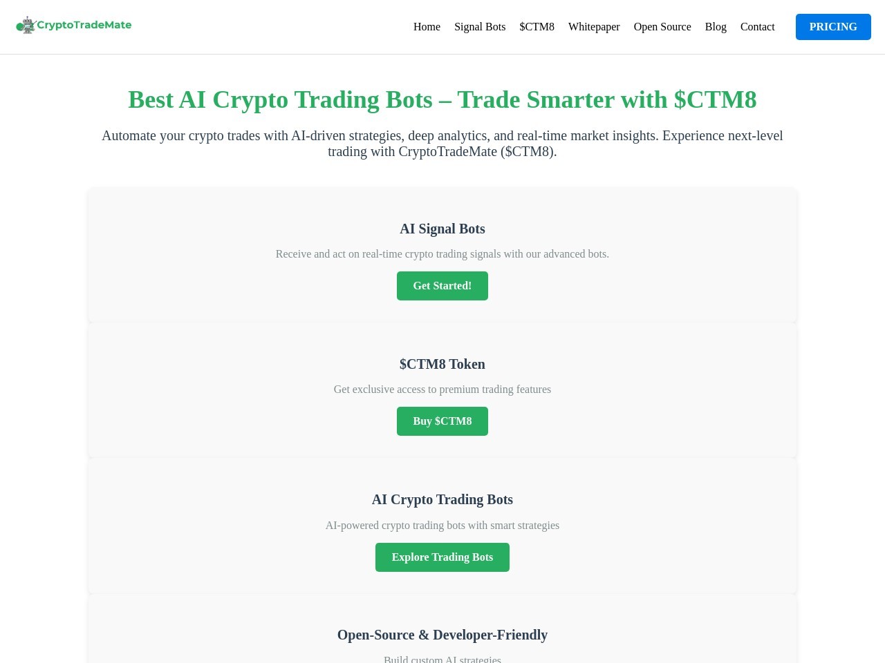 CryptoTradeMate官网 – 智能化的加密货币交易助手