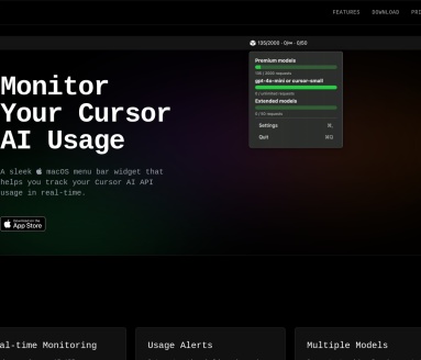 Editor Usage for Cursor AI官网 – 轻松查看剩余请求量