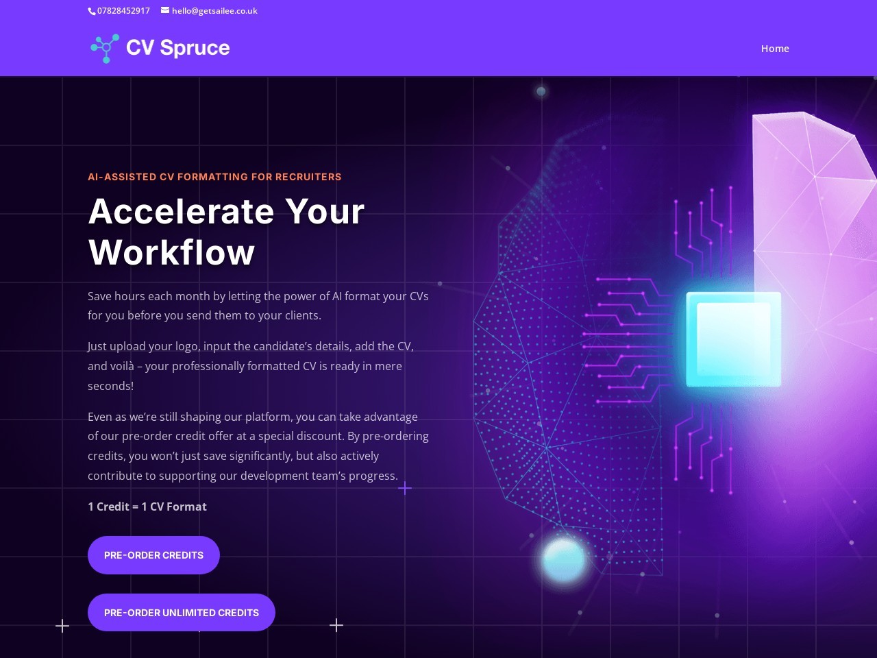 CV Spruce官网 – AI助力的简历格式化平台