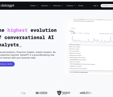 DataGPT官网 – 快速的数据分析对话AI
