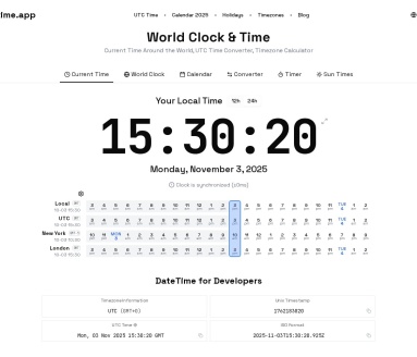 世界时钟与时间