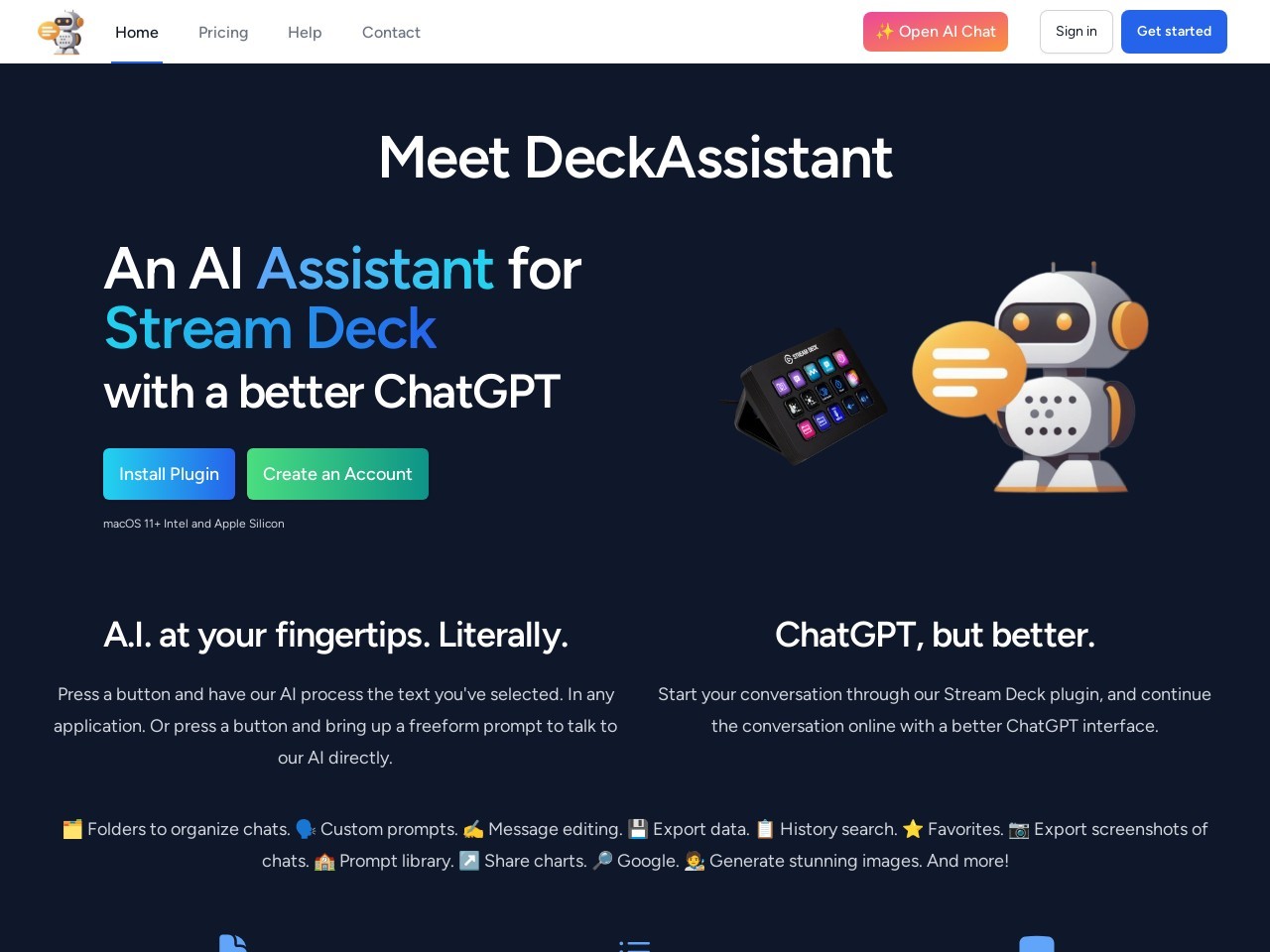 DeckAssistant官网 – Stream Deck的AI助手