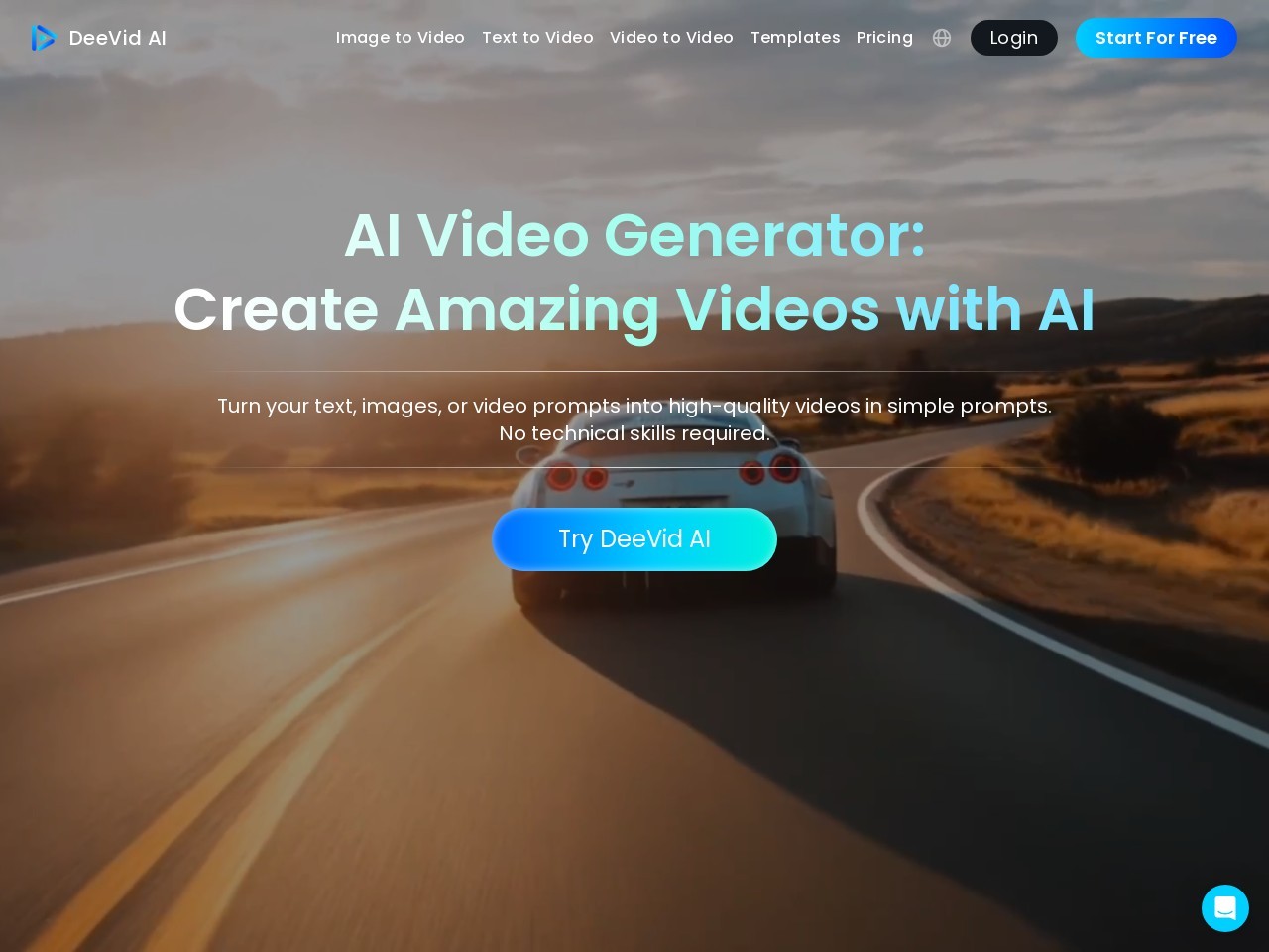 DeeVid AI官网 – AI视频生成器