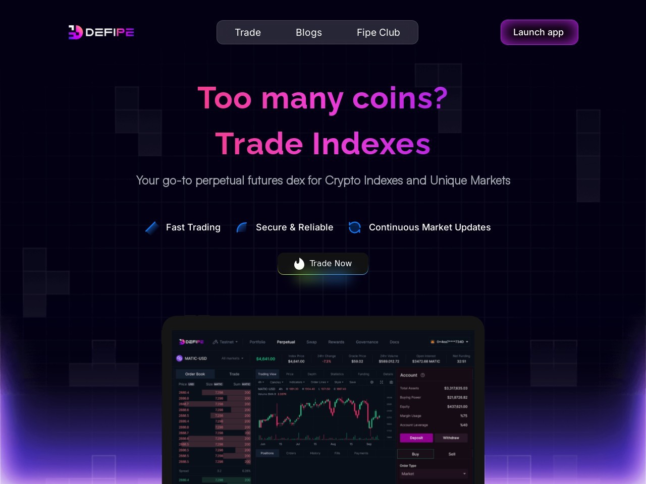 DefiPe官网 – 简易的去中心化交易平台