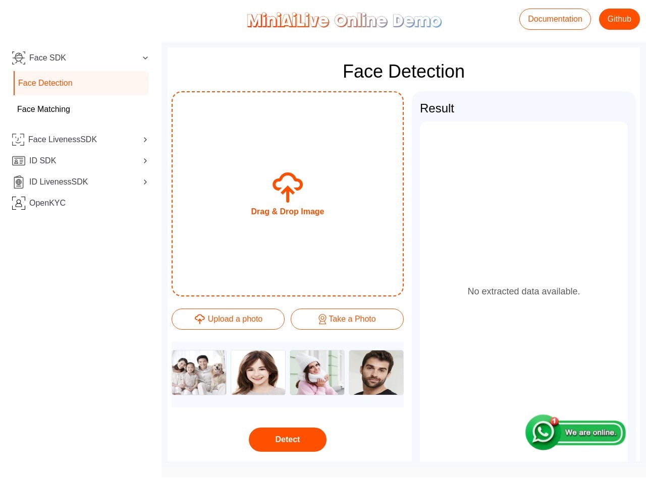 Face & ID Document Recognition Online Demo官网 – 无接触生物识别身份验证解决方案