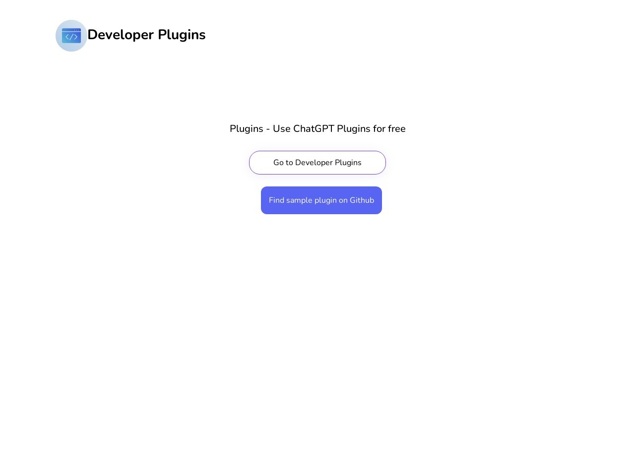 ChatGPT Plugins Developer mode官网 – 构建你自己的 ChatGPT 插件