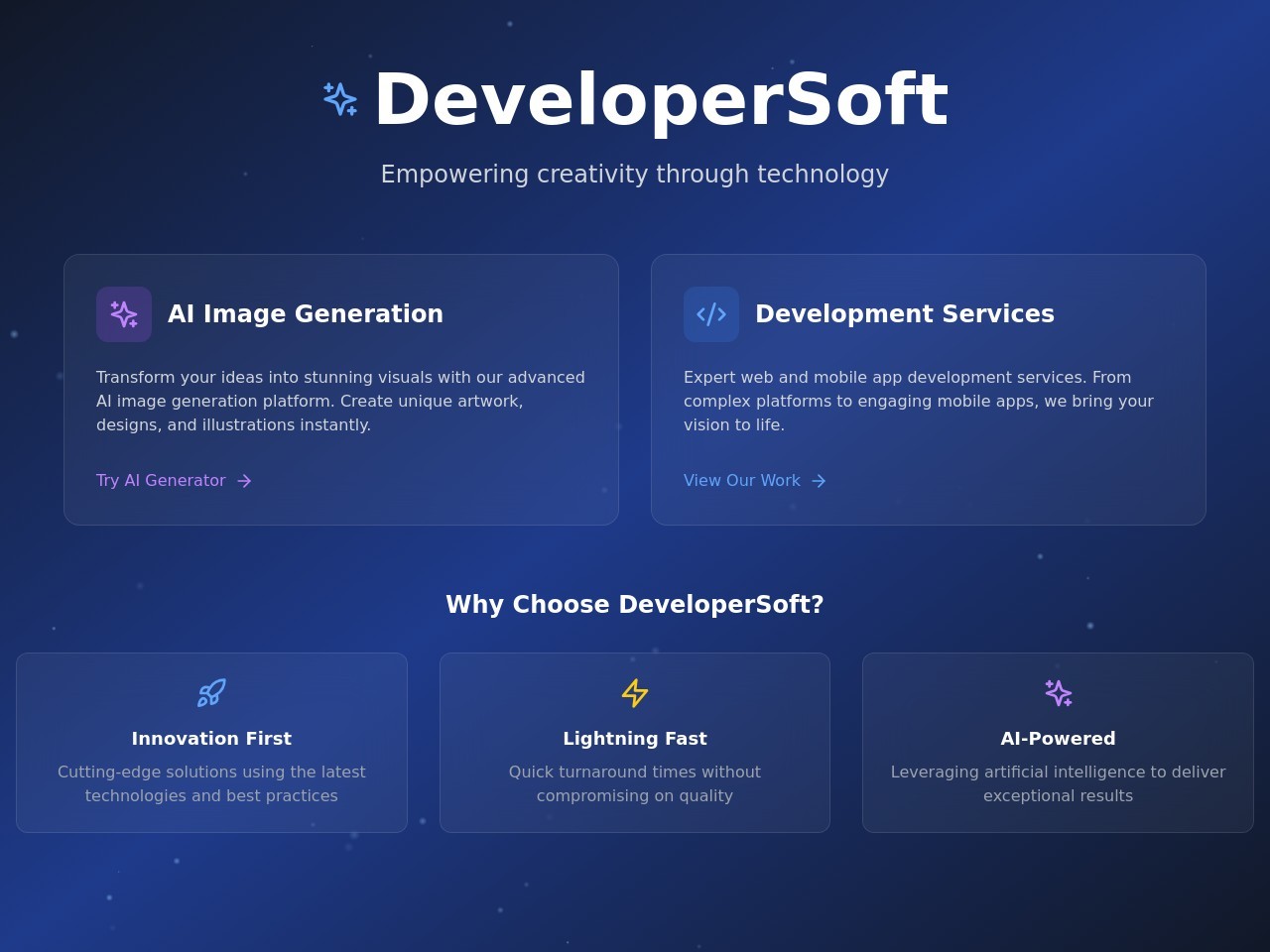 Developersoft – Ai Image Generation-轻松生成惊艳独特的图像