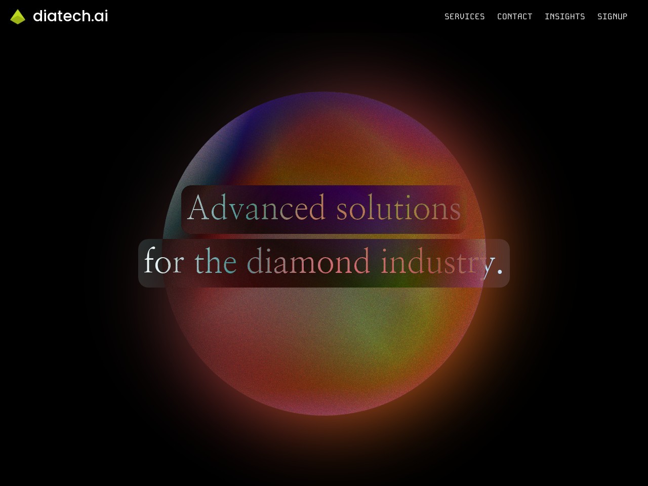 Diatech.ai Analytics官网 – 为钻石行业提供AI分析解决方案