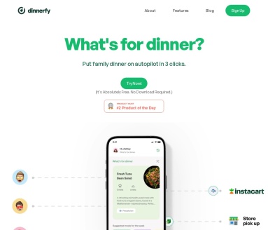 Dinnerfy官网 – 智能餐饮规划与购物助手