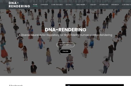 DNA-RENDERING数字人库