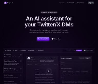 Drippi.ai官网 – AI驱动的个性化信息自动化工具