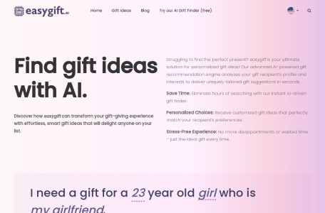 EasyGift官网 – 智能礼物推荐工具