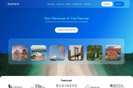 EasyTrip AI官网 – 智能旅行平台，轻松规划行程