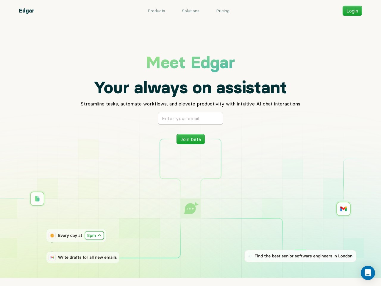 Edgar官网 – 高效的个人及专业AI助手