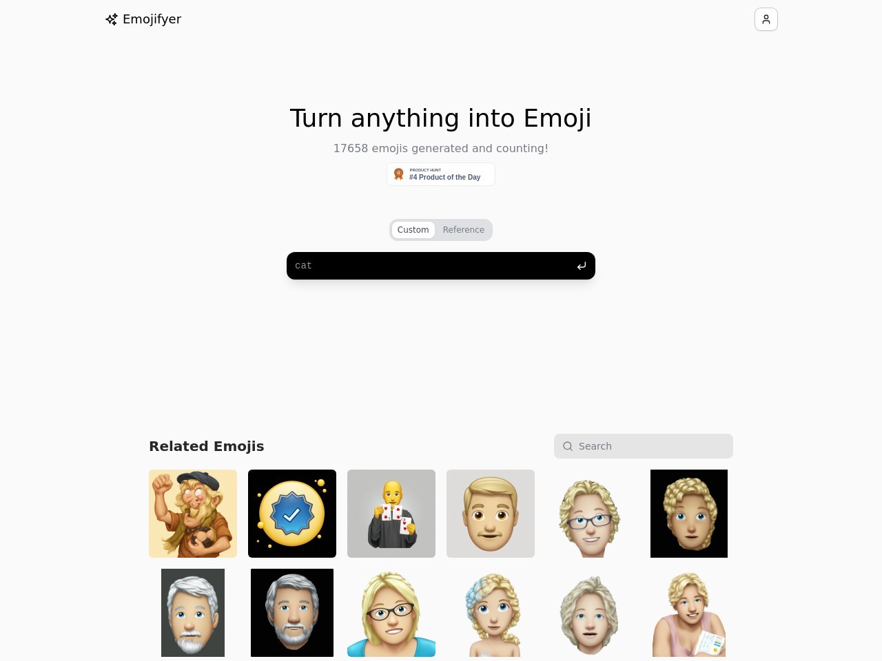 Emojifyer官网 – 轻松将自拍转化为表情符号