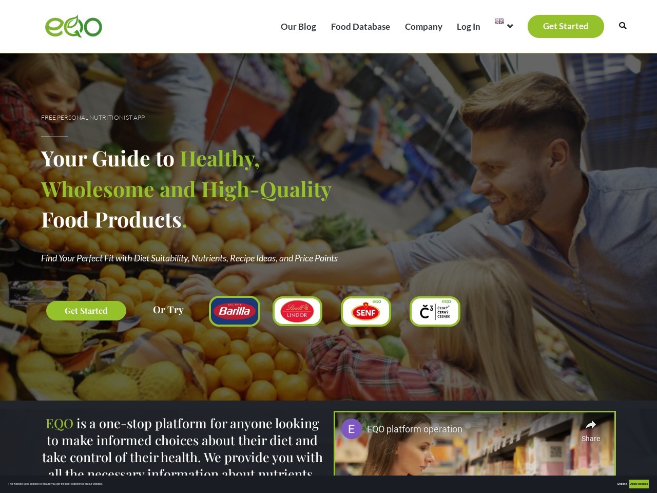 EQO官网 – AI驱动的食品数据库