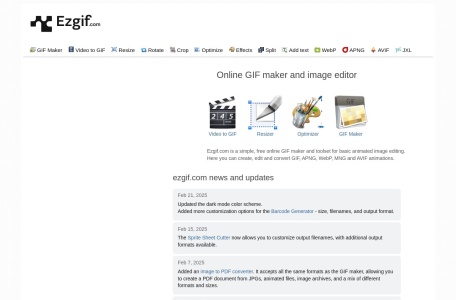 ezgif.com官网 – 在线图像和视频处理工具
