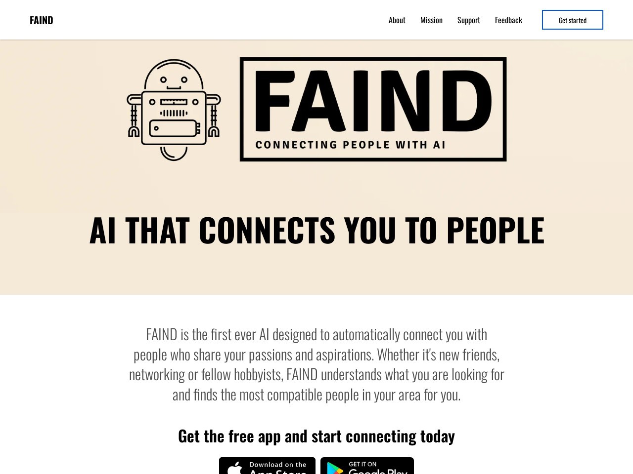 FAIND官网 – 智能连接志同道合者的应用