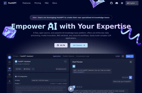FastGPT官网 – 开源AI知识库平台