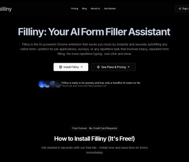 Filliny官网 – 智能表单自动填写工具