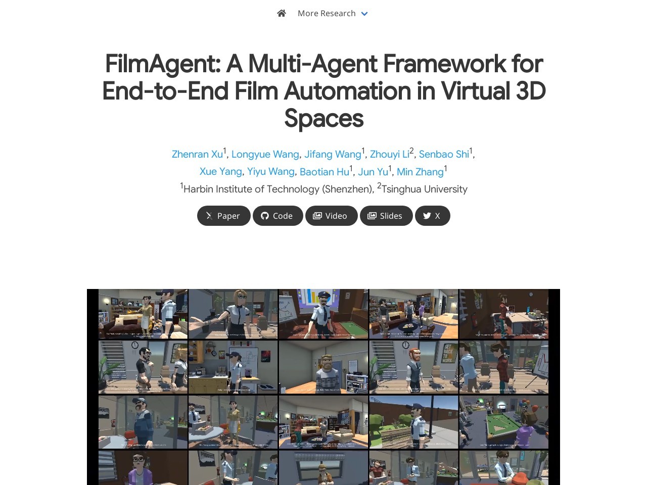 FilmAgent官网 – 自动化虚拟电影制作的多Agent框架