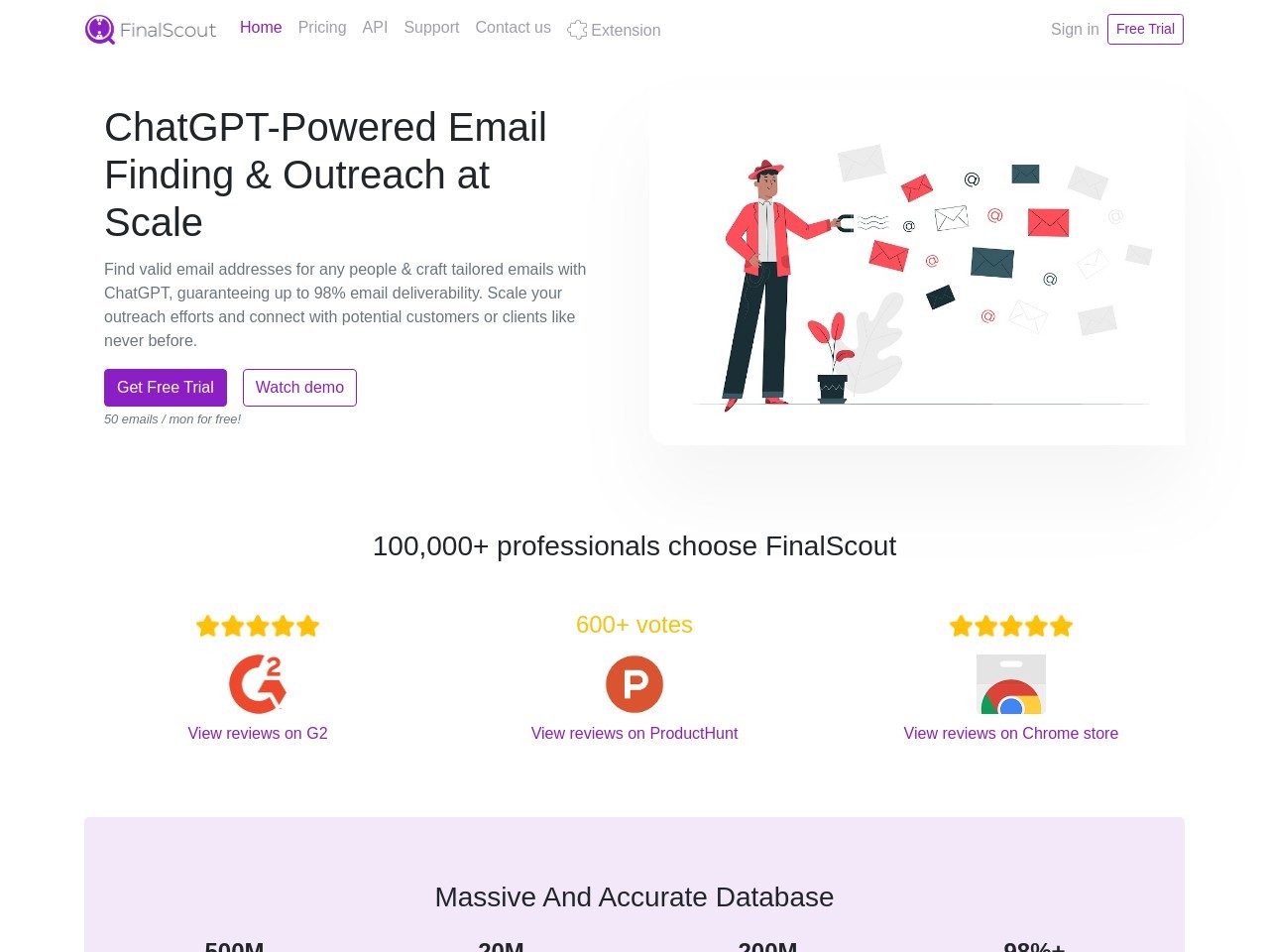 finalscout.com官网 – 高效提取LinkedIn邮箱的工具