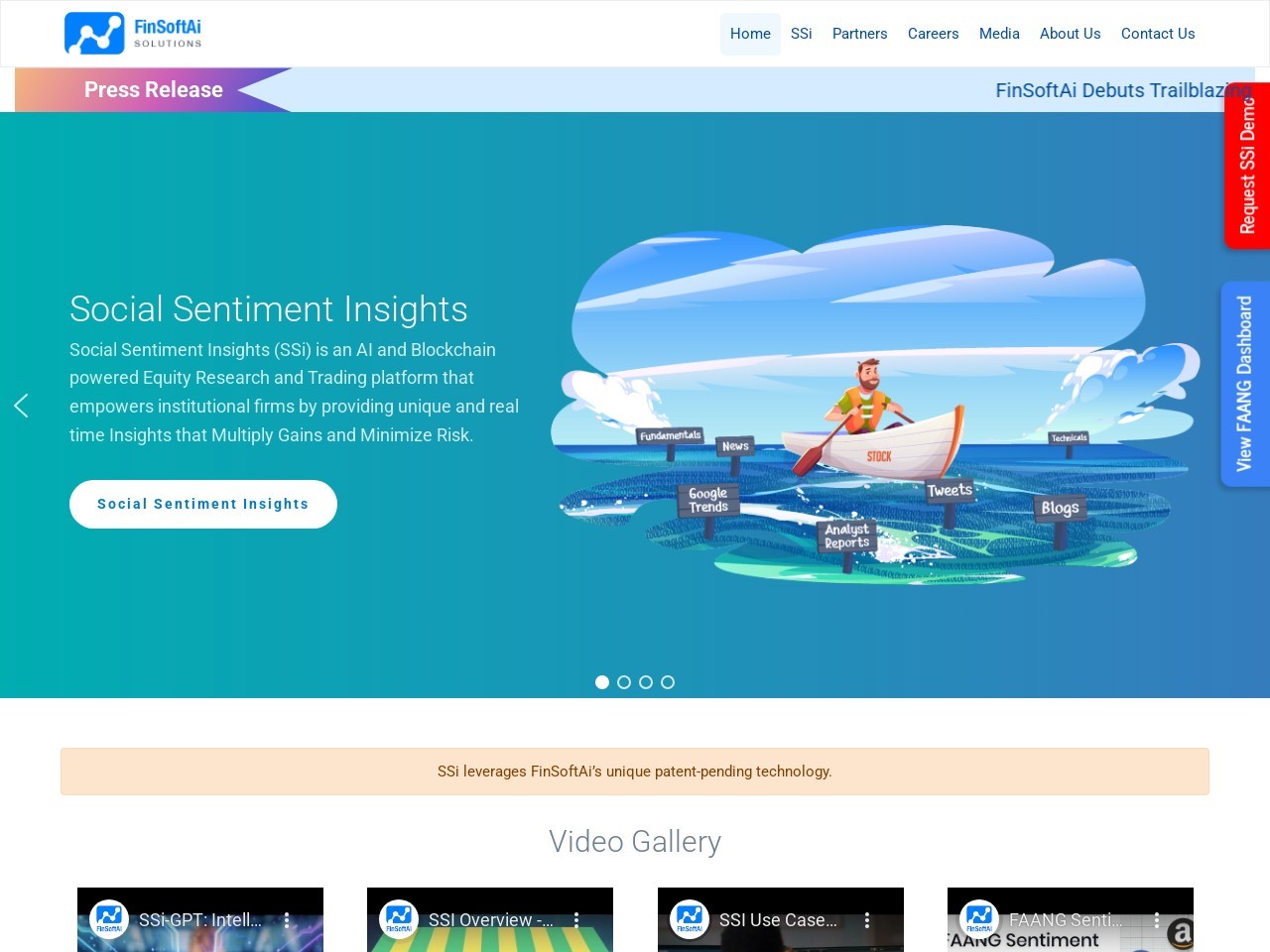 Social Sentiment Insights (SSi)官网 – AI与区块链驱动的投资研究平台
