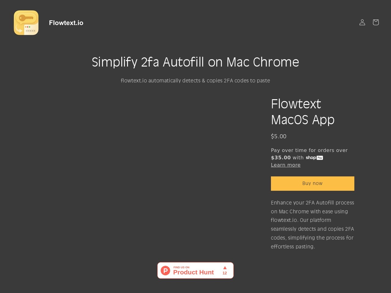 flowtext.io官网 – 自动复制2FA验证码的工具