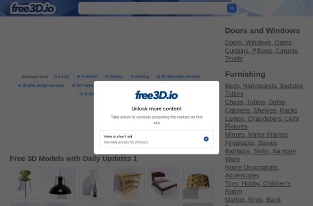 Free3d：龐大資料庫的多類型3D模型下載平臺(tái)全面解析