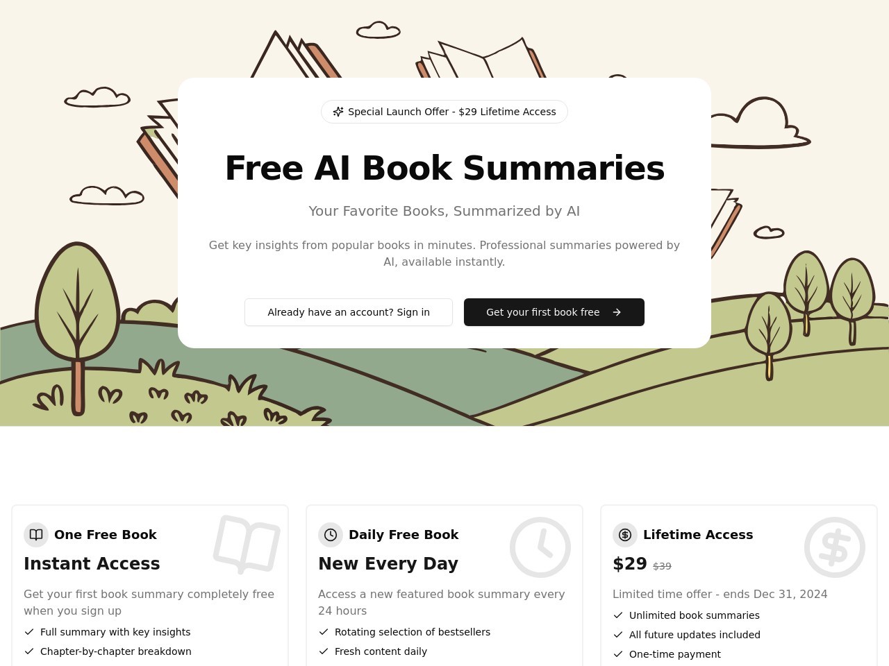 AI Audio Summaries官网 – 高质量的AI书籍摘要