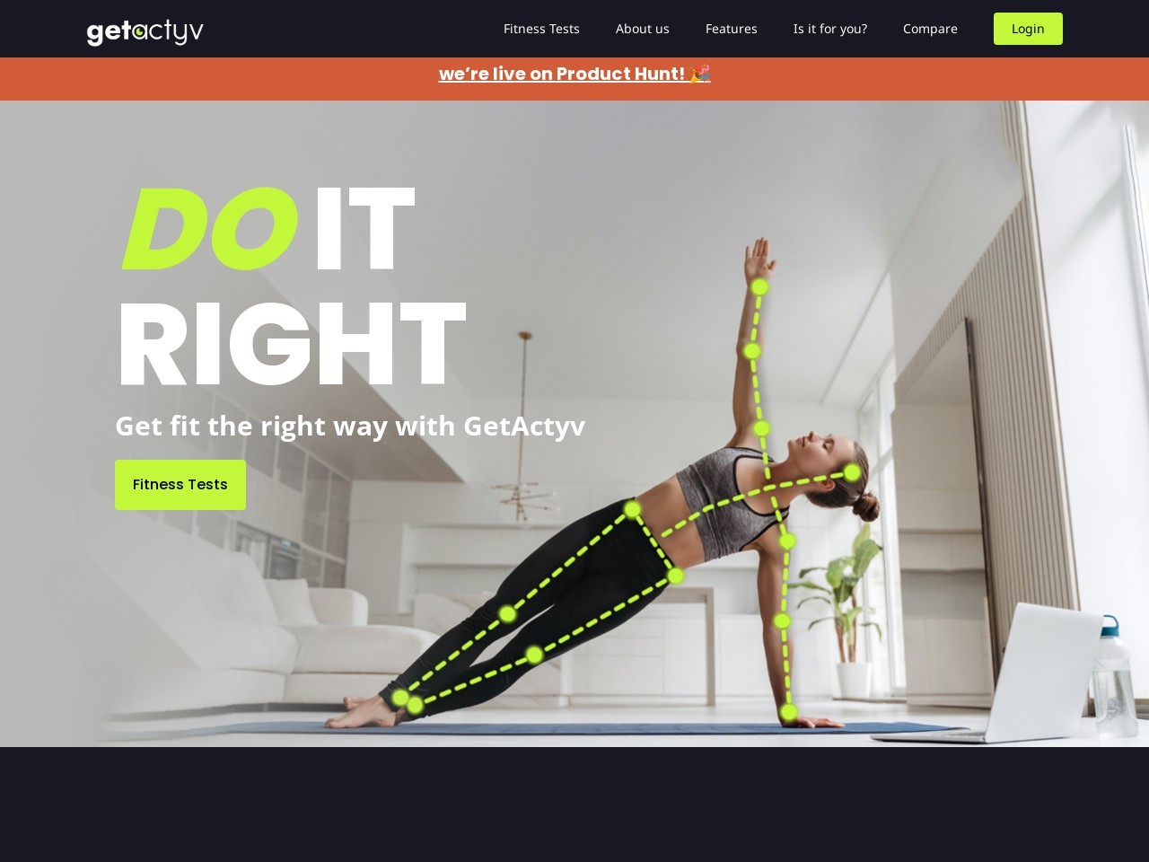 getactyv官网 – AI与计算机视觉辅助的健康健身平台