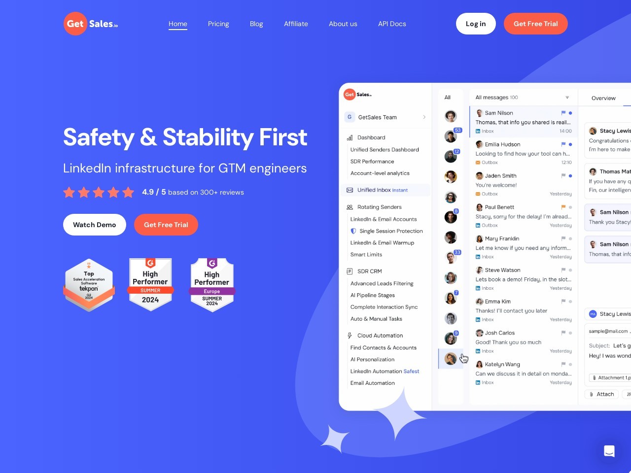 GetSales.io官网 – B2B销售自动化工具