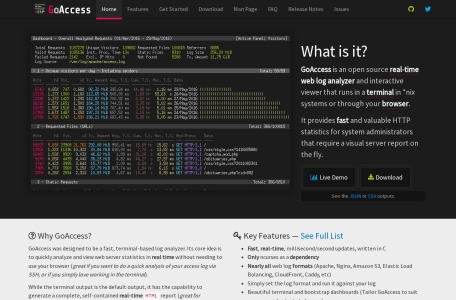 GoAccess – Visual Web Log Analyzer