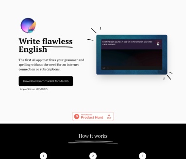 GrammarBot官网 – 一款检查英语语法的MacOS应用
