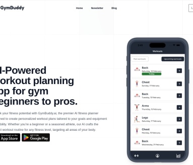Gymbuddy.ai官网 – 个性化的健身计划助手