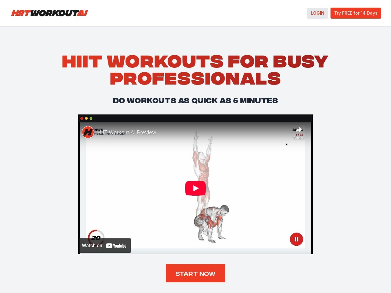HIIT Workout AI官网 – 用AI驱动的高强度间歇训练