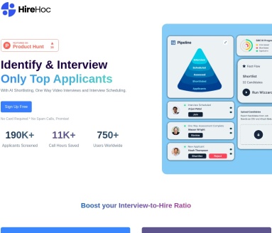 Hire Hoc官网 – AI驱动的招聘工具