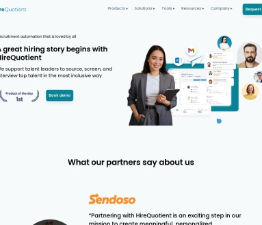 HireQuotient官网 – 非技术招聘自动化平台