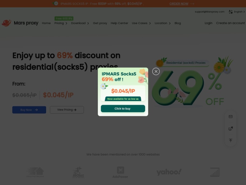
 Global Residential IP Resource Provider,Quality HTTP Proxy - Marsproxy
 预览图